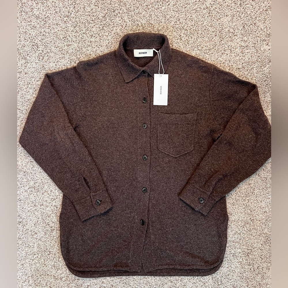 Molasses lounge wool one pocket shirt